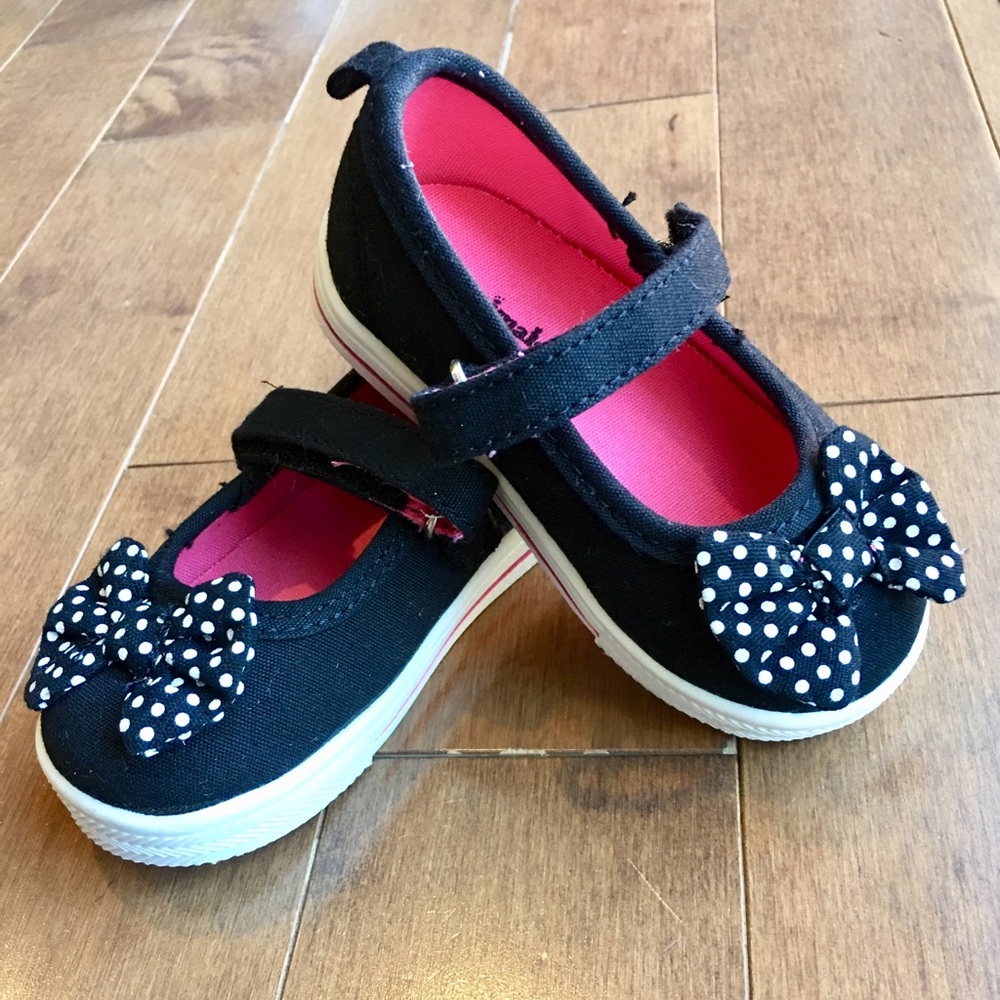 Garanimals Black w/ Bow Maryjane Sneakers 5t